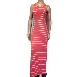 Gently used Rebel Sugar Striped Maxi Dress Halter Backless size Large